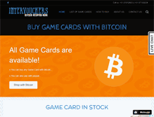 Tablet Screenshot of intervouchers.com